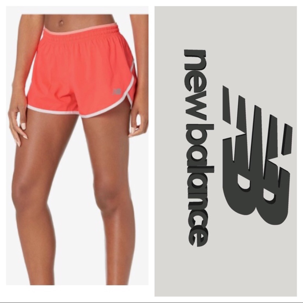 Neon Coral NB Running Shorts
